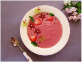 Red Berry Smoothie Bowl - Get the Recipe at www.beverleynoseworthy.ca