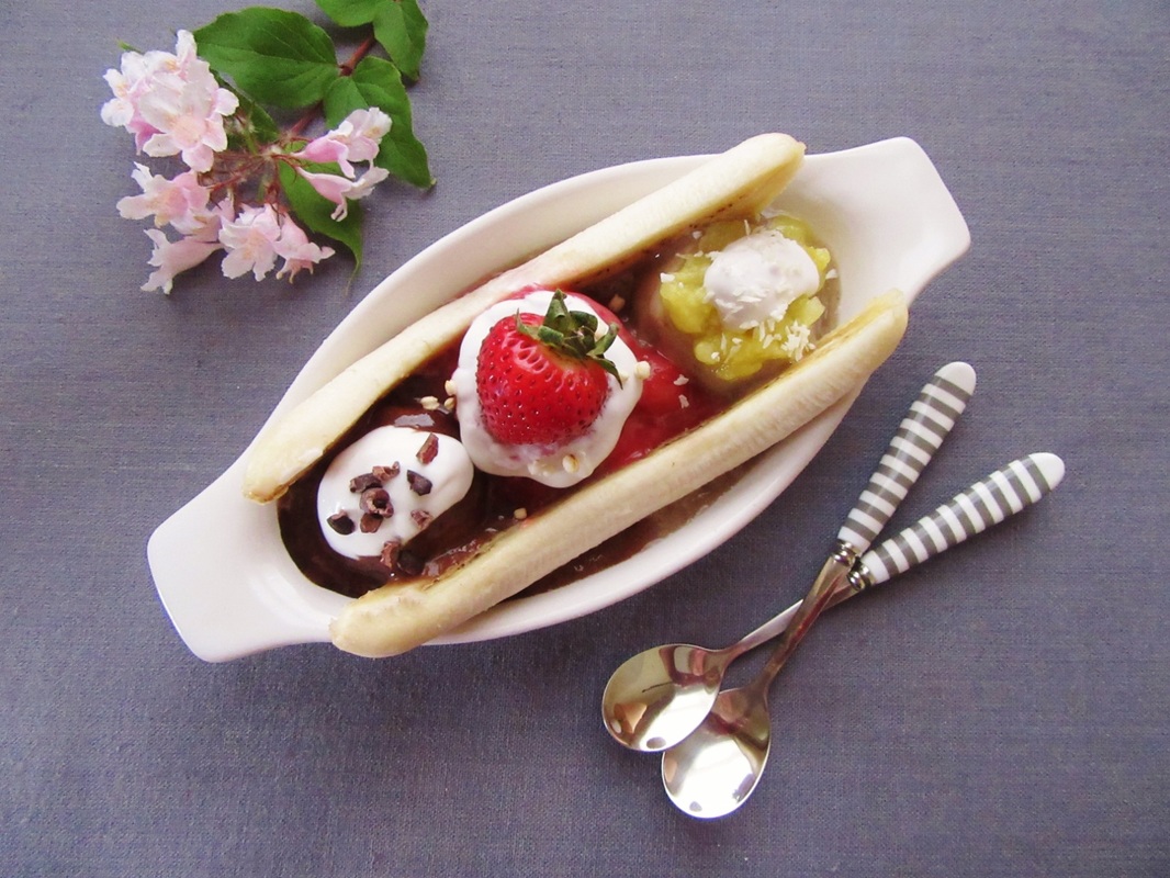 Classic Banana Split (With a Twist!) - Get the recipe at www.beverleynoseworthy.ca