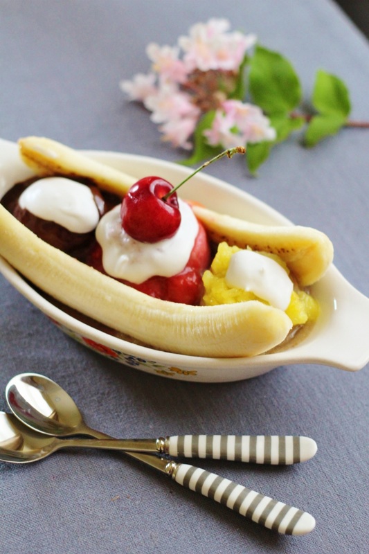 Classic banana Split (With a Twist!) - Get the recipe at www.beverleynoseworthy.ca