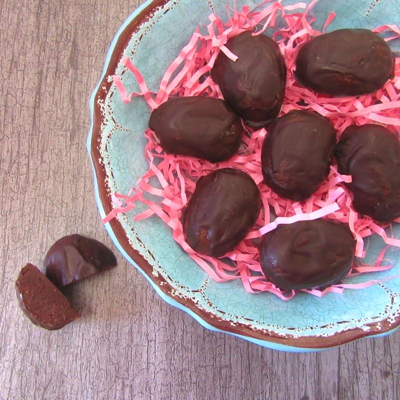 Bowl of hand-dipped chocolate treats